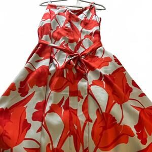 Bold Tulip Pattern Summer Dress